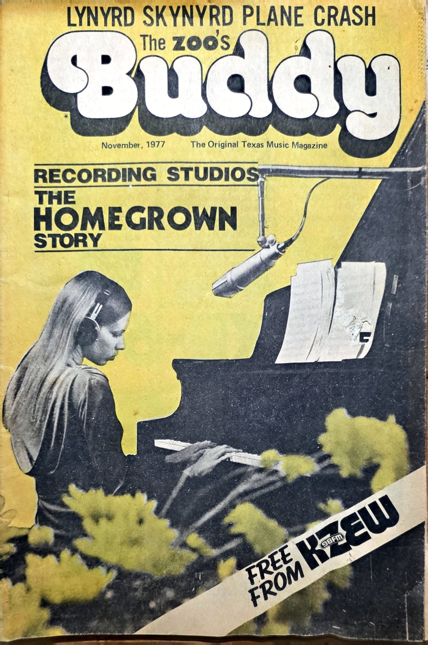 Buddy — The Original Texas Music Magazine, November 1977 | Donnie DK Kretzschmar