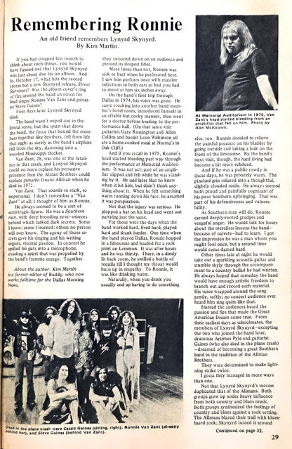 Buddy — The Original Texas Music Magazine, November 1977 | Donnie DK Kretzschmar