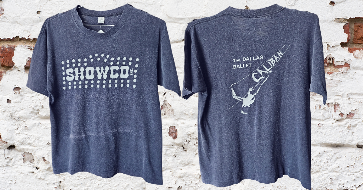 Dallas Ballet Caliban Shirt (L, Black, Silver Print)