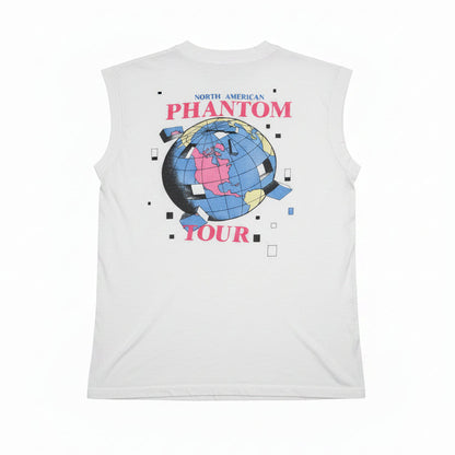 The Fixx Phantom North American Tour sleeveless tee - back with globe graphic