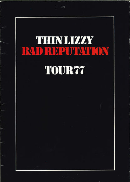 Thin Lizzy 1977 tour programme - cover