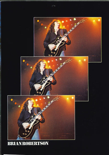 Thin Lizzy 1977 tour programme - Phil Lynott live on stage