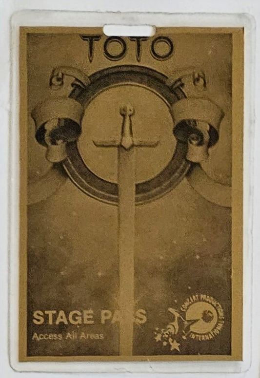 Toto – Stage Pass "Access All Areas" Laminate | Mike Ponczek's Closet