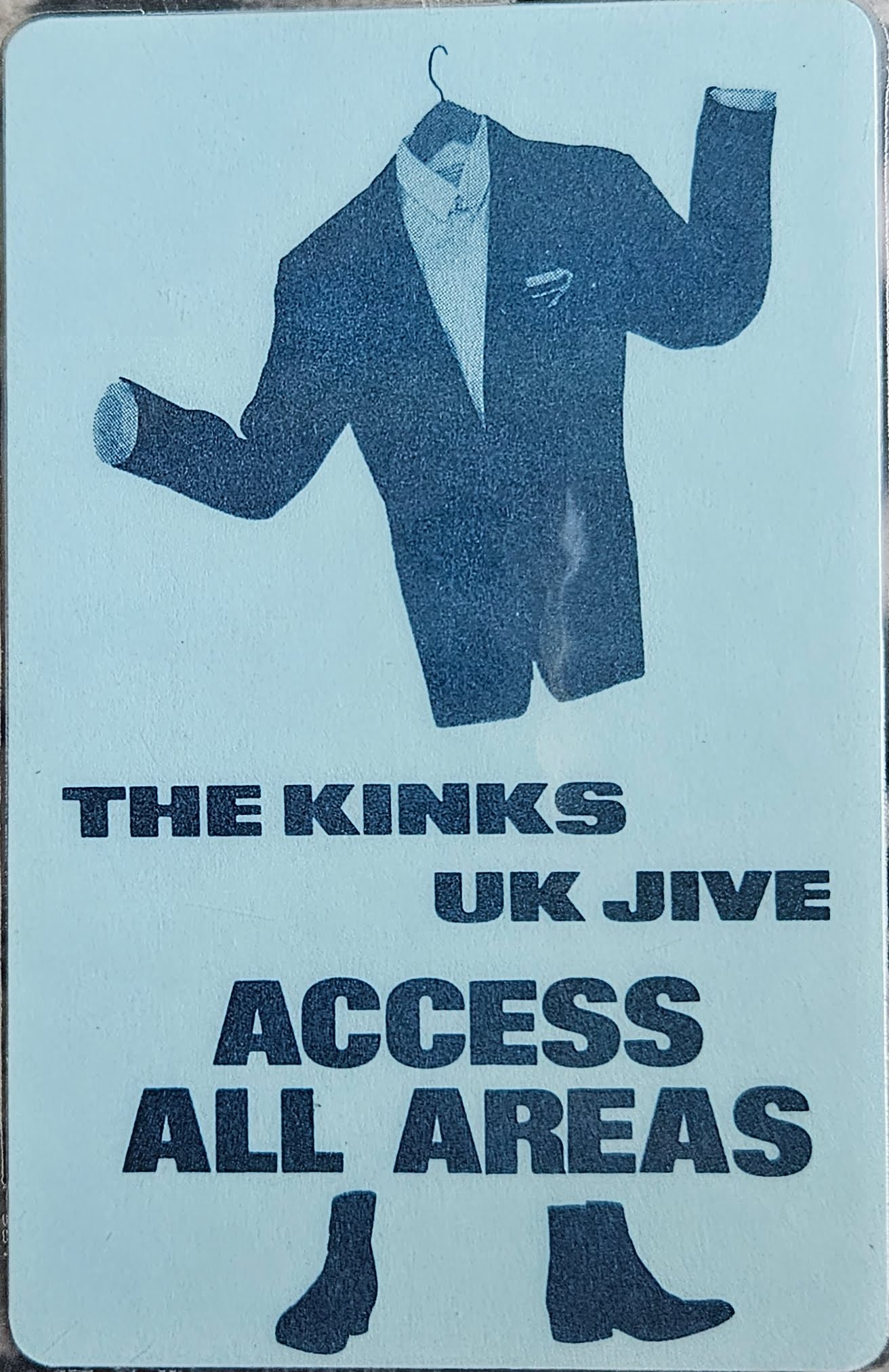 The Kinks UK Jive Access All Areas Pass - Ken Byrnes