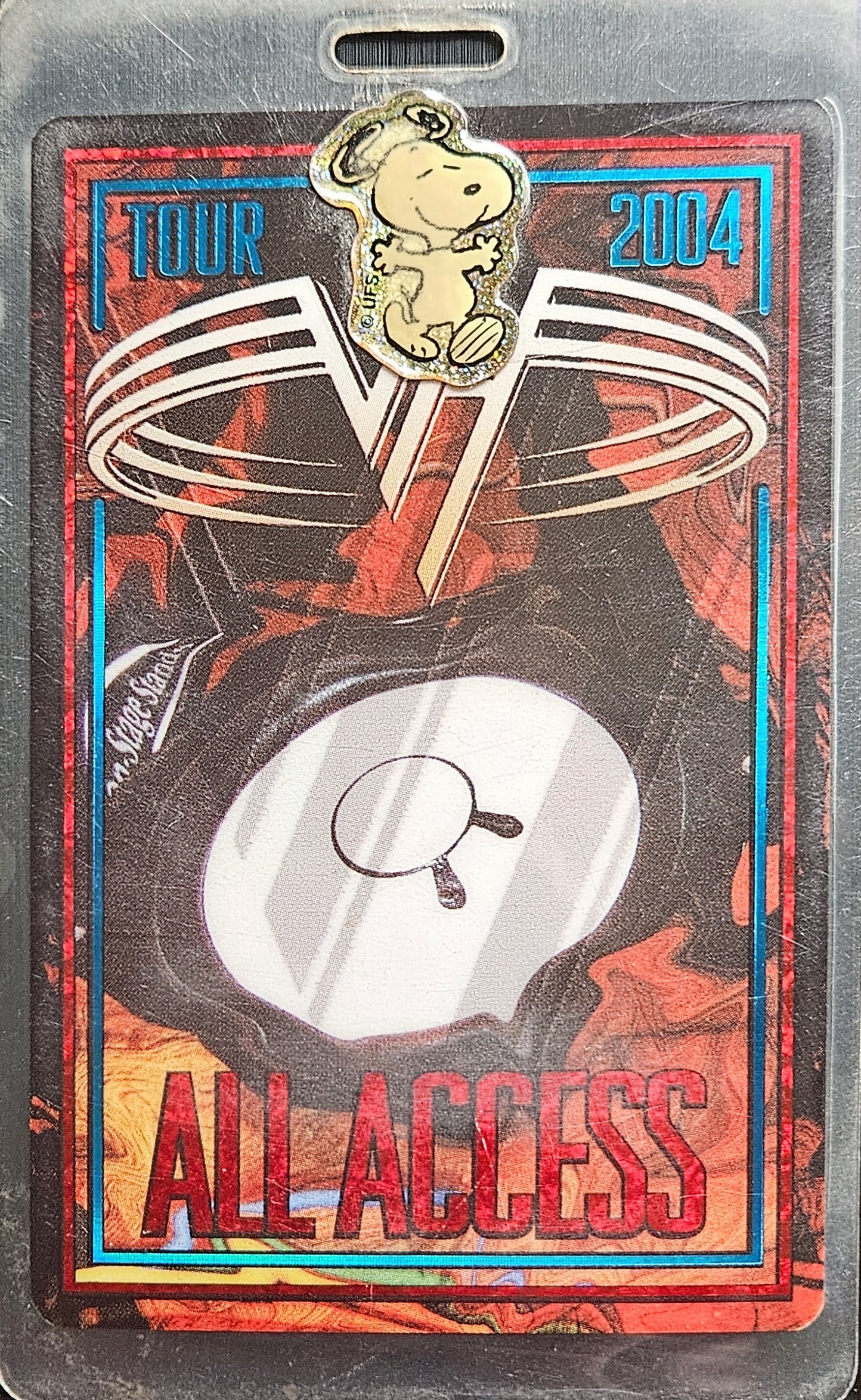 Van Halen – 2004 Tour All Access Laminate No. 16C | Johnny "JW" Roberts Closet