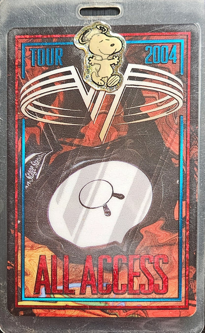 Van Halen – 2004 Tour All Access Laminate No. 16C | Johnny "JW" Roberts Closet