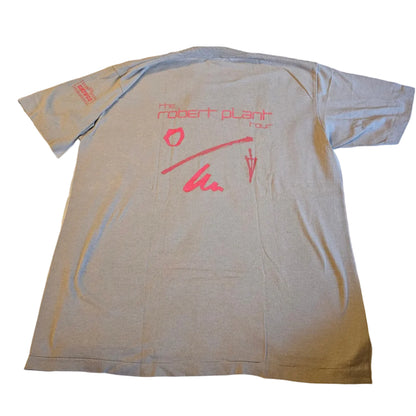 Vari-Lite Robert Plant 1983 POM Tour crew tee - back with tour graphic and SHOWCO sleeve