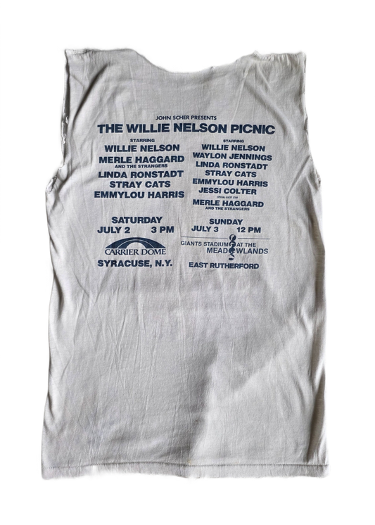 Willie Nelson 1984 4th of July Picnic Cut Tee