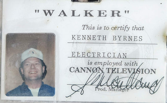 Walker Texas Rangers Electrician ID - Kenneth Byrnes - Cannon Television