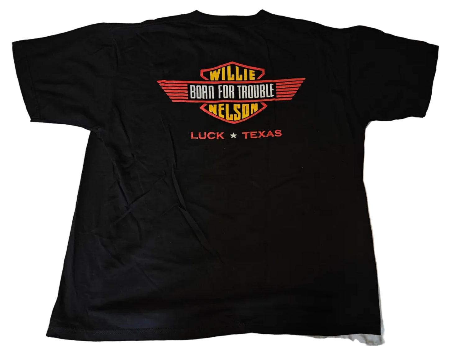 Willie Nelson Born for Trouble tee back