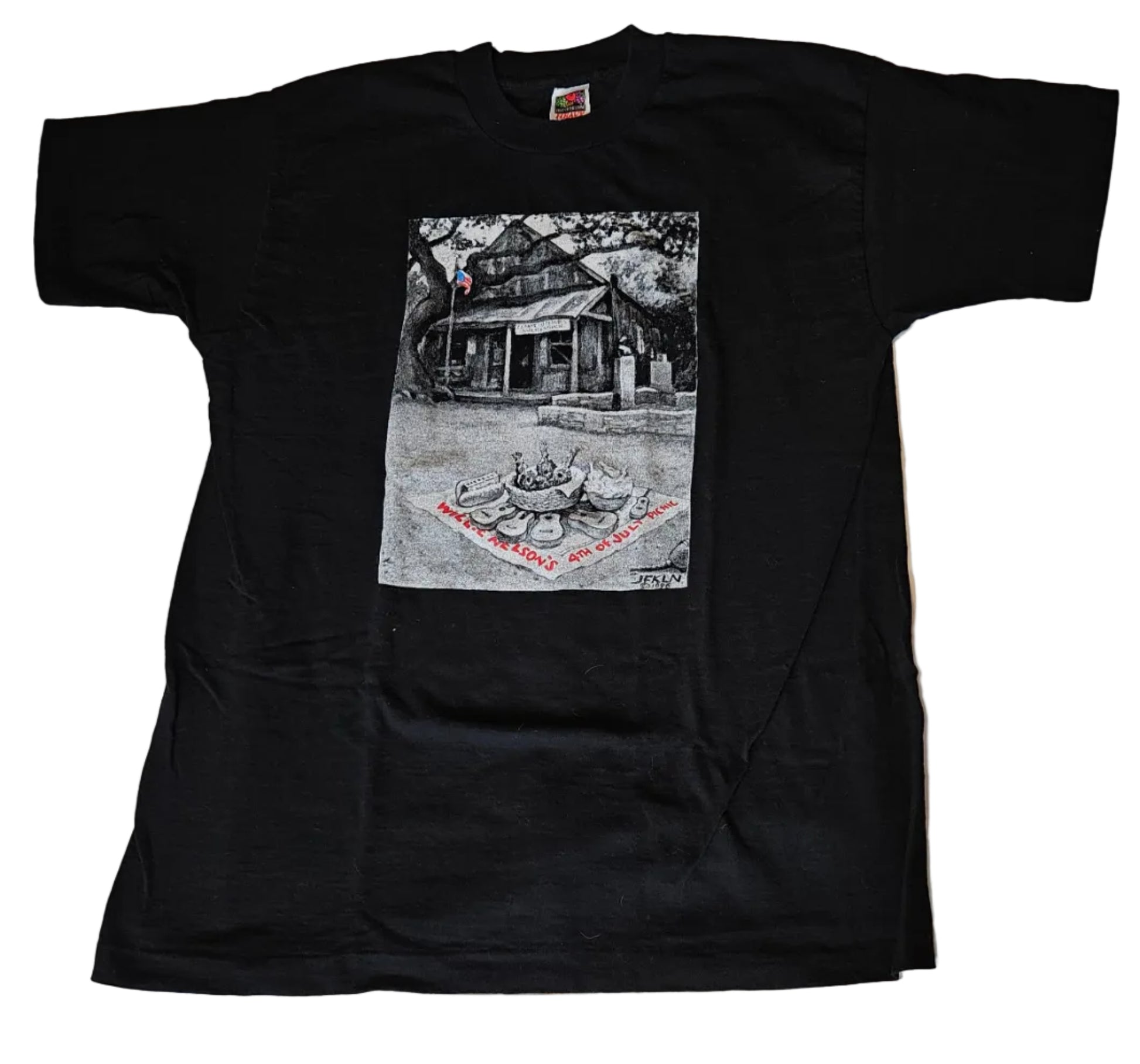 Farm Aid VI 1993 crew tee front — Keep America Growing, Ames Iowa