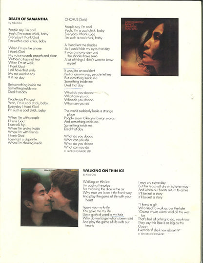Yoko Ono — 1986 Starpeace World Tour Original Concert Program | Mike “Dr. Funk” Ponczek’s Closet