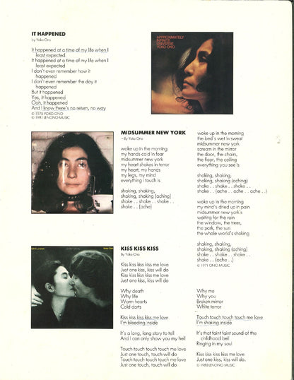 Yoko Ono — 1986 Starpeace World Tour Original Concert Program | Mike “Dr. Funk” Ponczek’s Closet