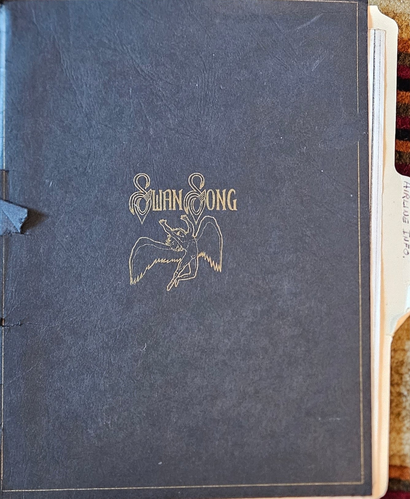 Swan Song Records — Original Black Presentation Folder, 1977–1979 | Donnie “DK” Kretzschmar’s Closet