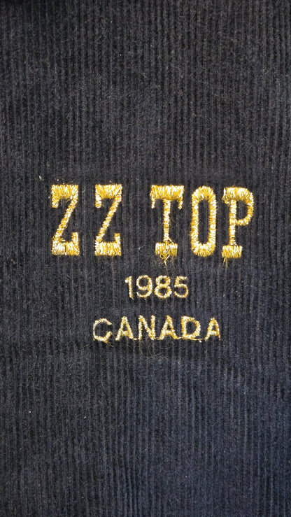 ZZ Top 1985 Canada Tour Crew Jacket – Navy Corduroy by Avon Sportswear