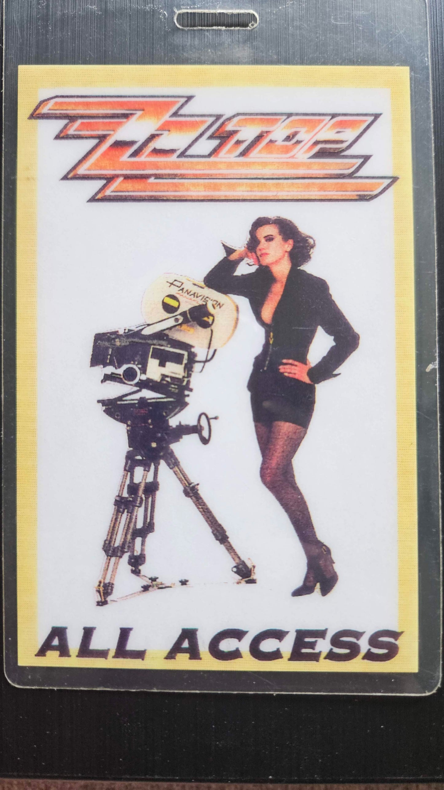 ZZ Top – All Access “Camera Girl” Laminate | Johnny "JW" Roberts Closet