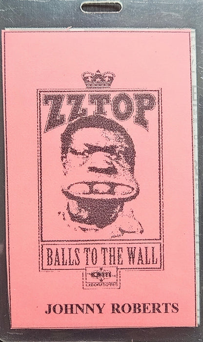 ZZ Top – Harley Davidson 1993 Reunion Crew Laminate | Johnny "JW" Roberts Closet