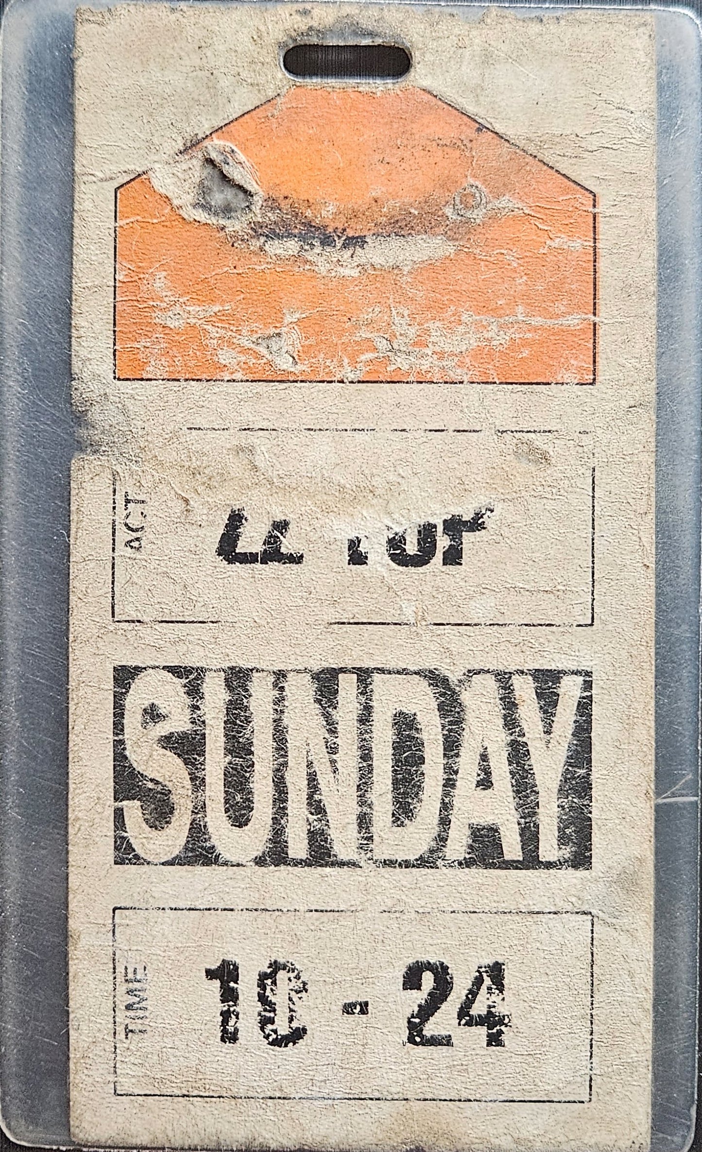 ZZ Top – Euro Setlist Laminate | Johnny "JW" Roberts Closet