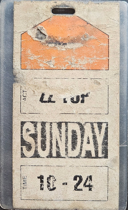 ZZ Top – Euro Setlist Laminate | Johnny "JW" Roberts Closet