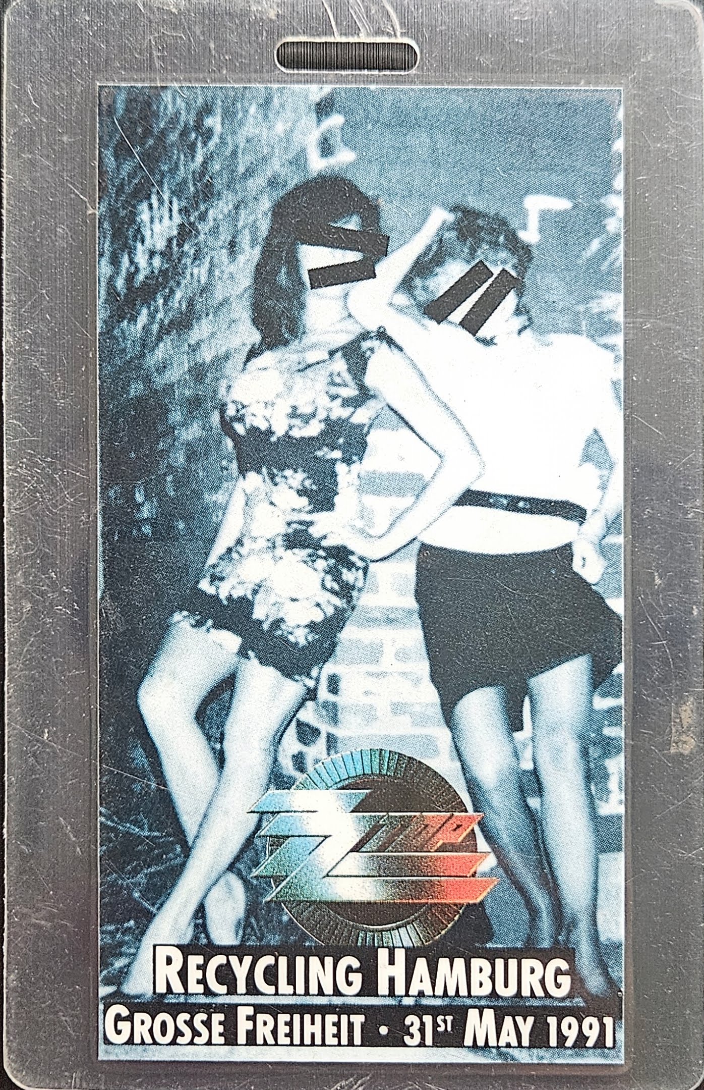 ZZ Top – Recycling Hamburg, Grosse Freiheit, 31 May 1991 Laminate | Johnny "JW" Roberts Closet
