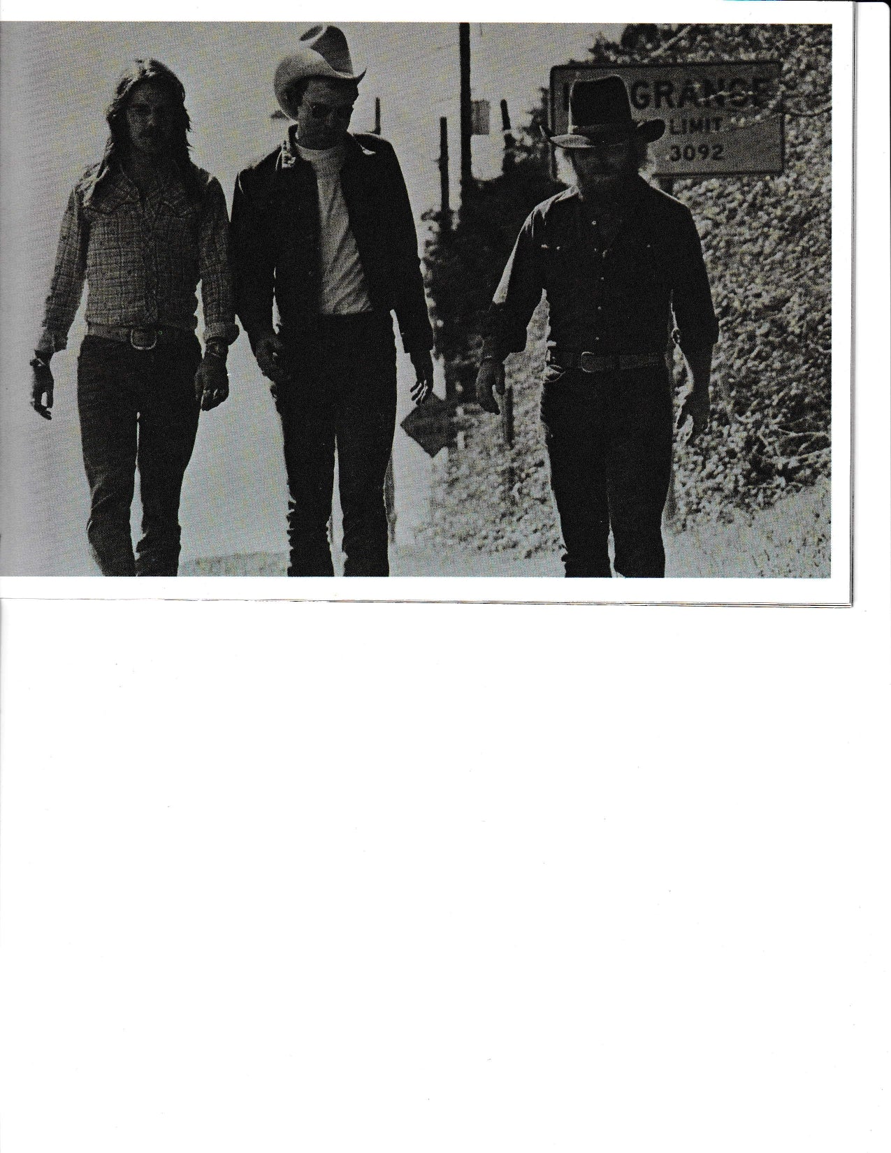 ZZ Top Texas Tour 1975 Program — Arena production and stage setup photos