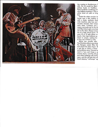 ZZ Top Texas Tour 1975 — Band walking Granse street