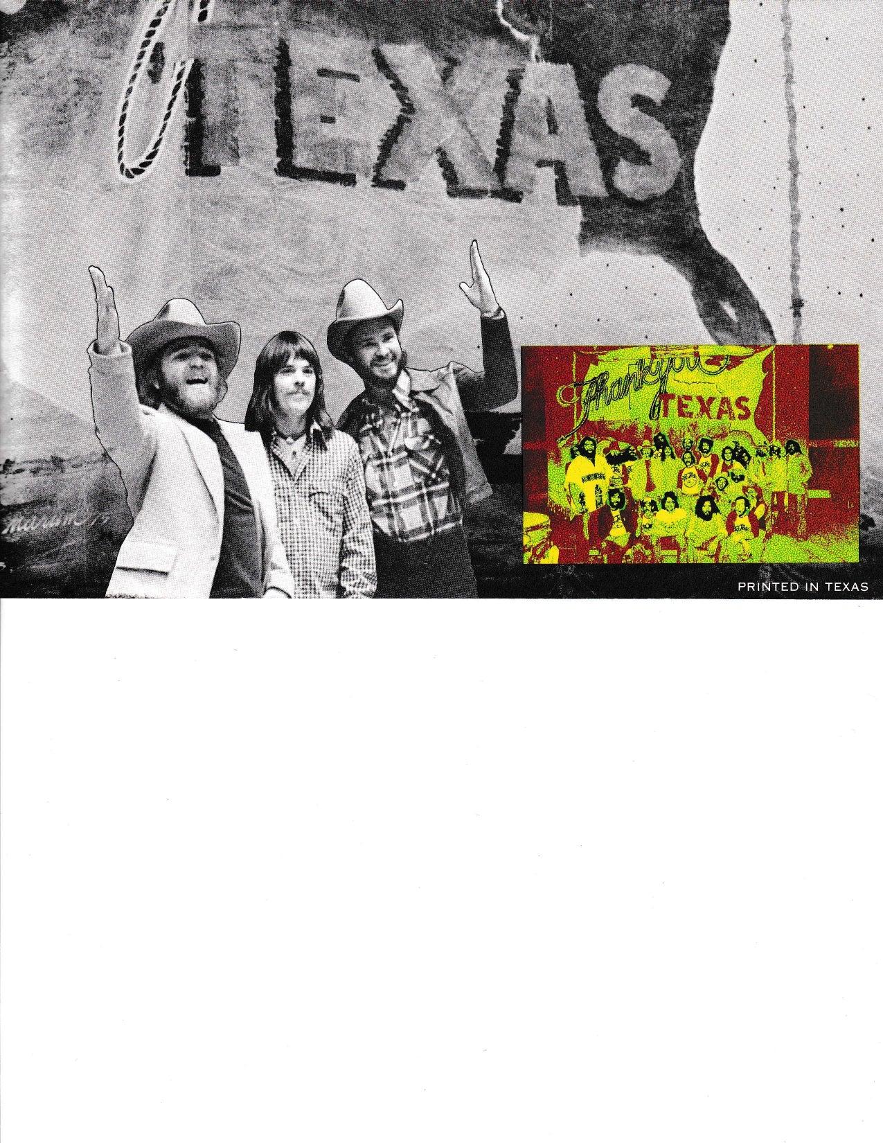 ZZ Top Texas Tour 1975 Program — Additional tour photography