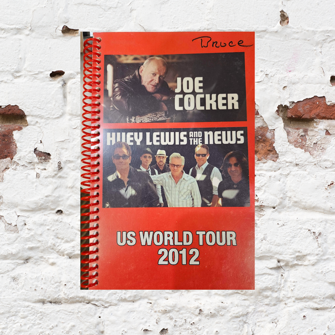 JOE COCKER W/HUEY LEWIS ITINERARY US WORLD TOUR 2012 from Bruce Jones’s collection — photograph 14