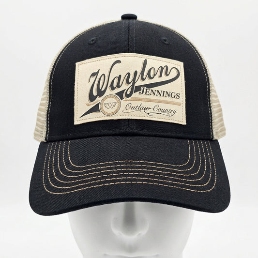 Waylon Jennings Outlaw Country trucker cap from Bruce Jones’s collection — front