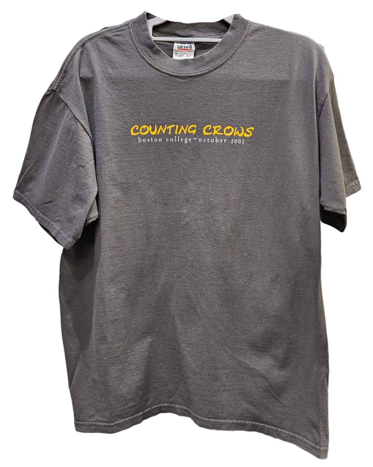 COUNTING CROWS BOSTON COLLEGE OCT. 2001-FISH LOGO W/POEM from Bruce Jones’s collection — photograph 281