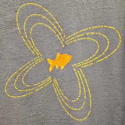 COUNTING CROWS BOSTON COLLEGE OCT. 2001-FISH LOGO W/POEM from Bruce Jones’s collection — photograph 284