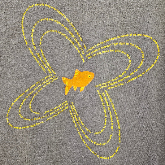 COUNTING CROWS BOSTON COLLEGE OCT. 2001-FISH LOGO W/POEM from Bruce Jones’s collection — photograph 284