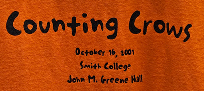 COUNTING CROWS ORANGE OCTOBER 16 2001 SMITH COLLEGE - SECURITY ON BACK from Bruce Jones’s collection — photograph 273