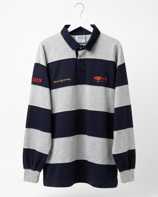 COUNTING CROWS RUGBY STYLE NEG EARTH LIGHTS CREW ON SLEEVE (BLK/GRY W/NAVY COLLAR) from Bruce Jones’s collection — photograph 257