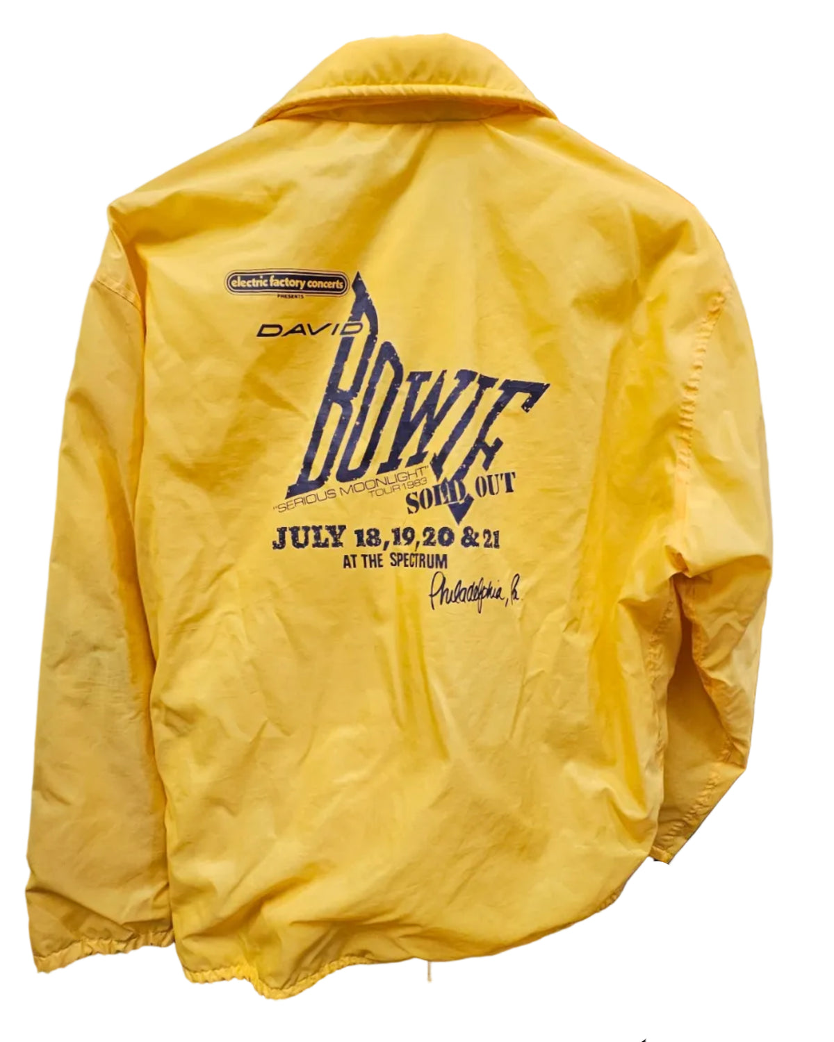 DAVID BOWIE LIGHT JACKET - SERIOUS MOONLIGHT TOUR 1983 from Bruce Jones’s collection — photograph 65