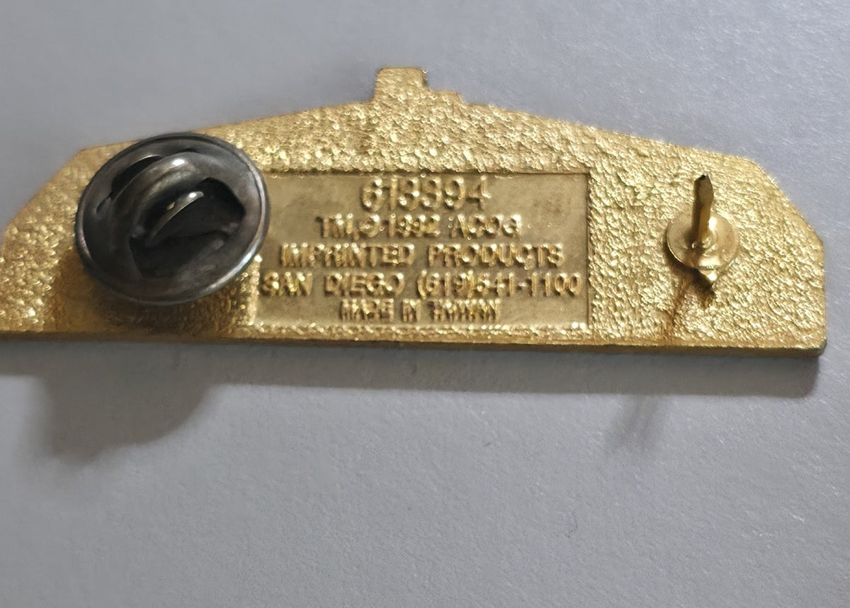 AT&T Global Olympic Village Atlanta 1996 pin from Bruce Jones’s collection, back
