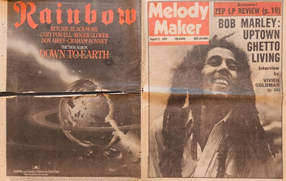 Melody Maker — August 11, 1979 | Bob Marley Cover, Led Zeppelin “In Through the Out Door” LP Review | Donnie “DK” Kretzschmar’s Closet