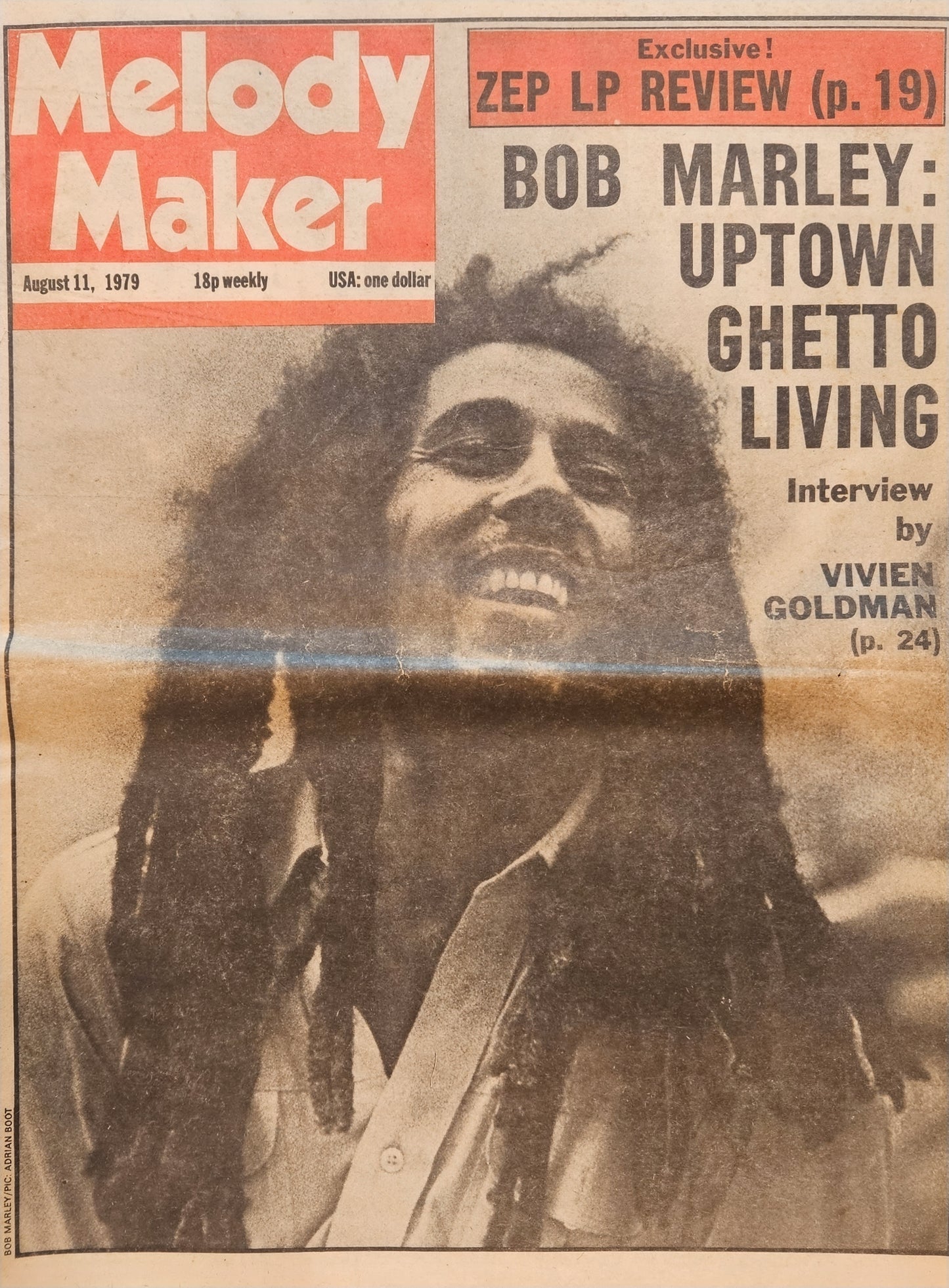 Melody Maker — August 11, 1979 | Bob Marley Cover, Led Zeppelin “In Through the Out Door” LP Review | Donnie “DK” Kretzschmar’s Closet