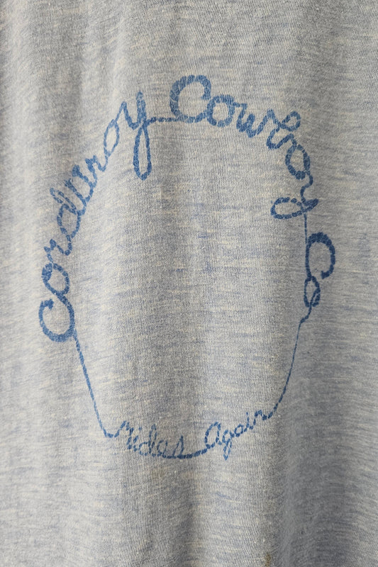 Corduroy Cowboy Co. Rides Again Blue Ringer Vintage Tee — additional original photo / condition detail