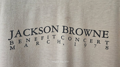 Jackson Browne “Childrens Art & Ideas” (3/78) Vintage T-Shirt — additional original photo / condition detail
