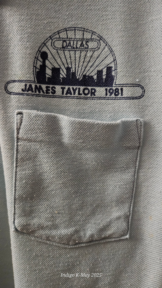 James Taylor “Dallas” Pocket Polo (1981) — additional original photo / condition detail