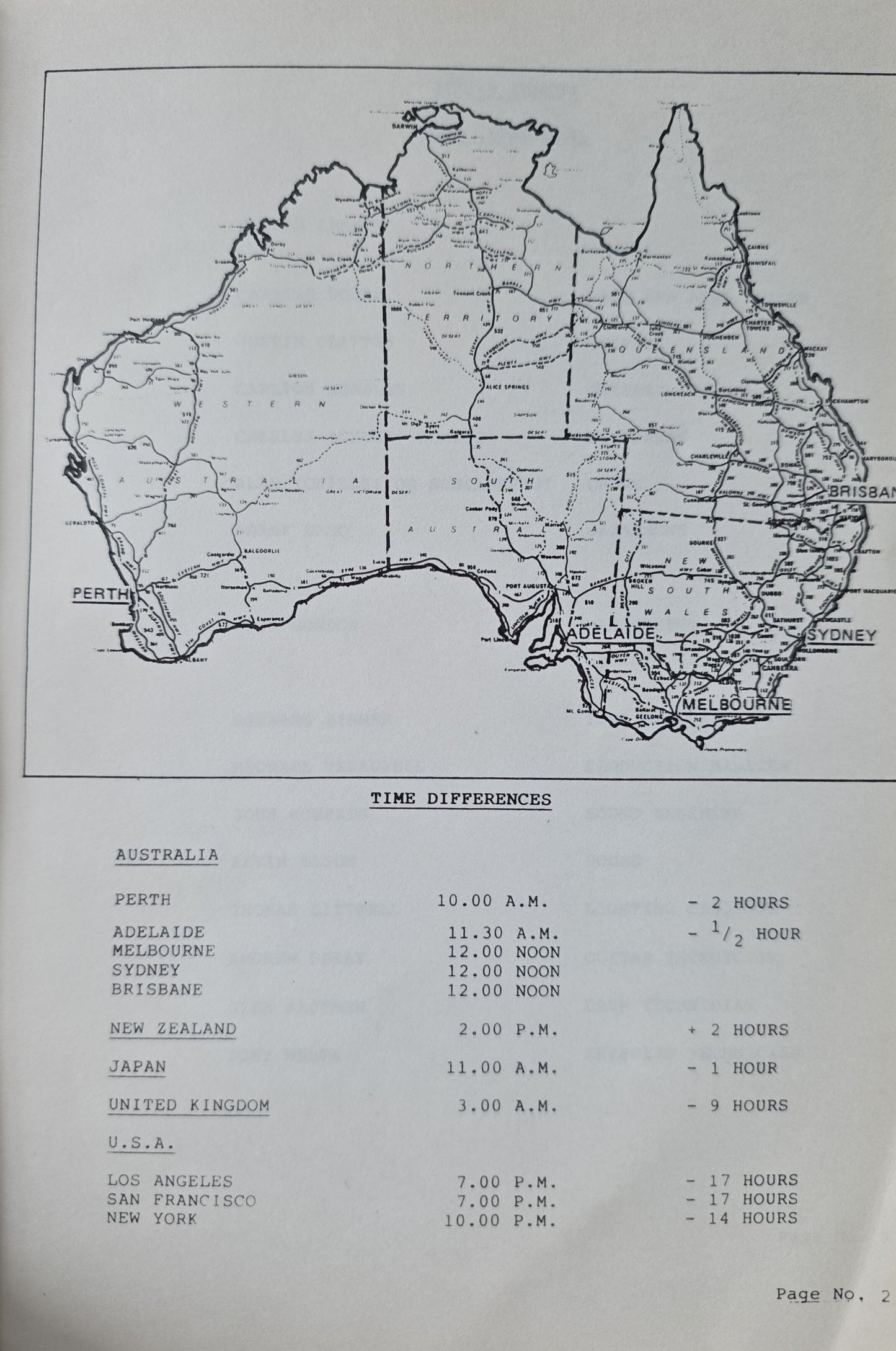 Julian Lennon — Australian Tour May 1985, Original Complete Tour Itinerary (JW Roberts Named on Flight Schedule)