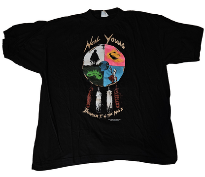 Neil Young & Booker T. and the M.G.’s 1993 World Tour Tee — full view
