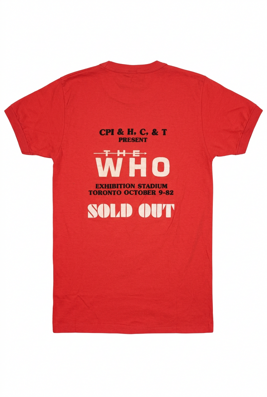 The Who 1982 Toronto Exhibition Stadium V-Neck Tee — reverse or detail view