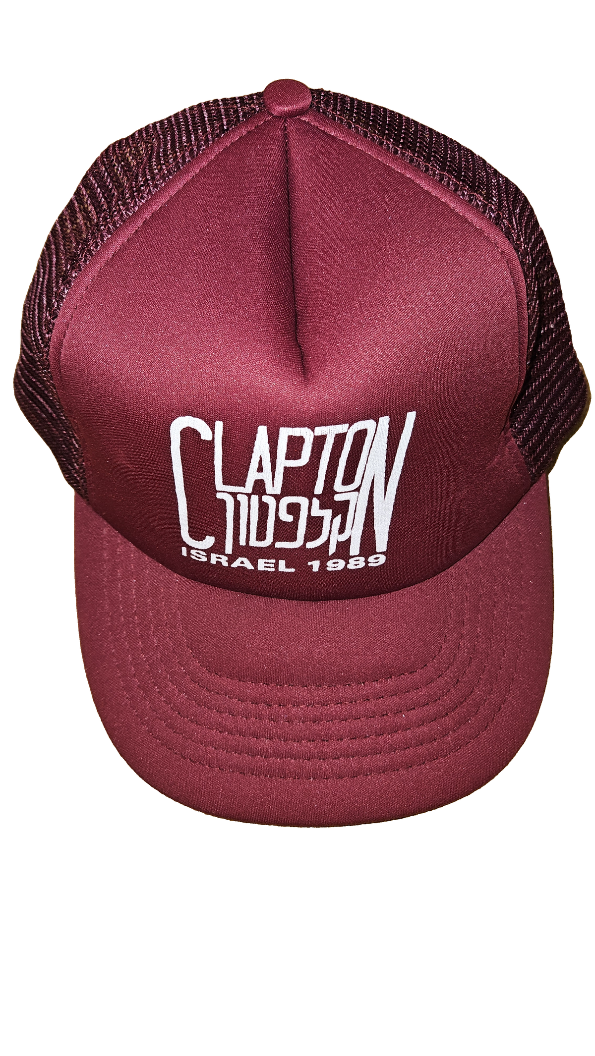 Eric Clapton Israel Tour 1989 Mesh Cap — full view