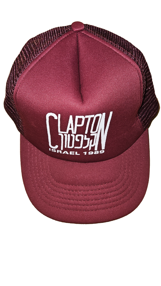 Eric Clapton Israel Tour 1989 Mesh Cap — full view