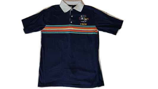 Eric Clapton & His Band 1985 Rainbow Crew Polo — full view