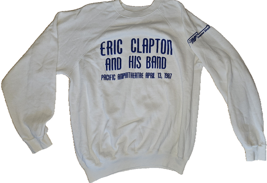 Eric Clapton 1987 Pacific Amphitheatre Sweatshirt — full view