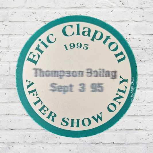 Eric Clapton After Show Only Backstage Pass (1995, Knoxville, TN)
