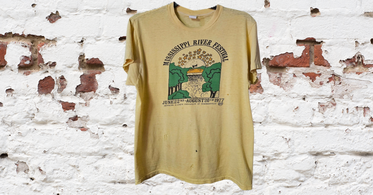 1977 Mississippi River Festival Vintage Tee | Bill “Doc” Gans Closet